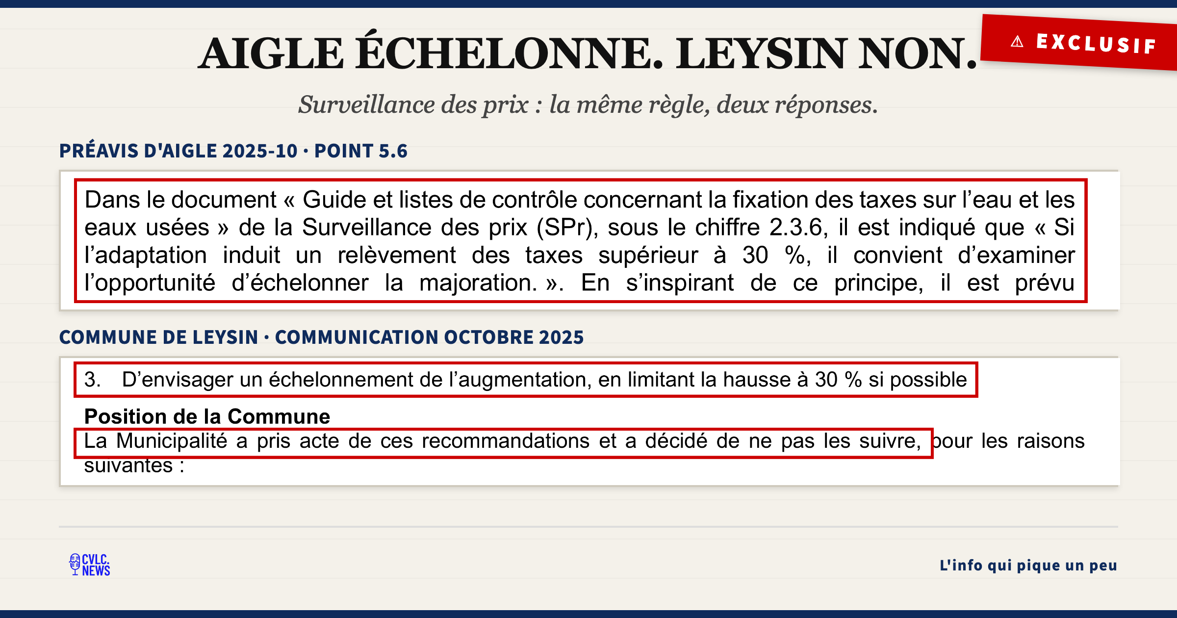 La taxe d'épuration va doubler à Aigle