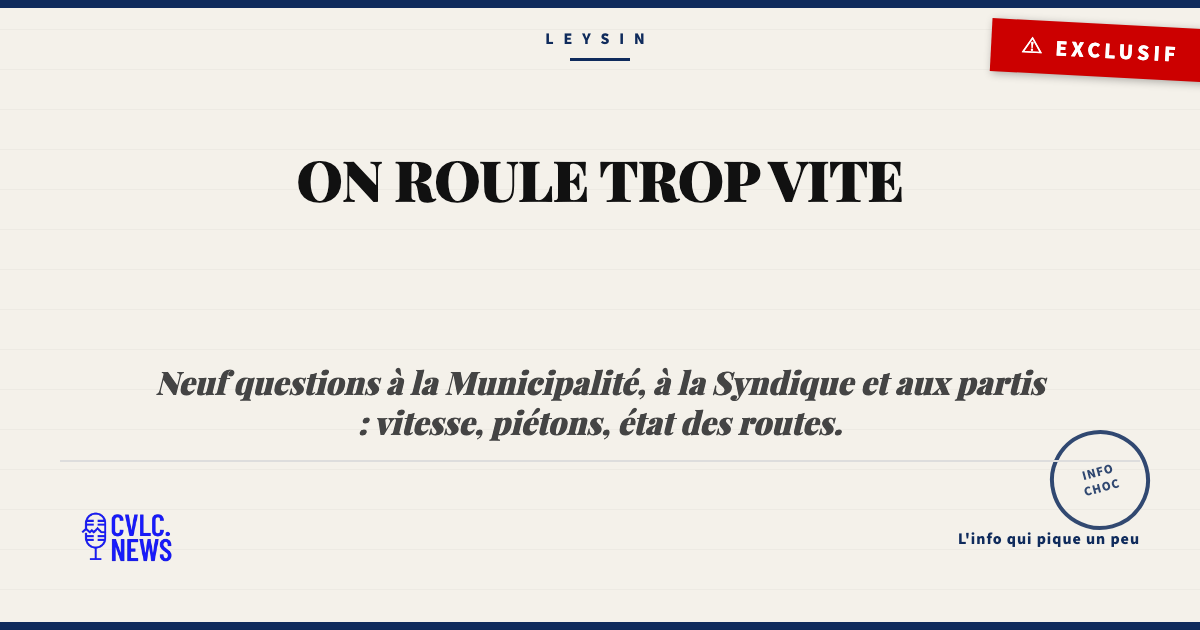La vitesse, les plaques et les amis
